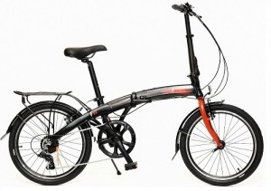 ΠΟΔΗΛΑΤΟ PEUGEOT F13 20 290H FOLD. AL-6061 7SP. VB BLACK RED DRIMALASBIKES